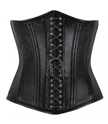 Women Underbust Longline Corset Waist Training Steel Boned Corset